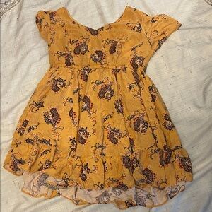 Torrid Yellow Paisley Dress